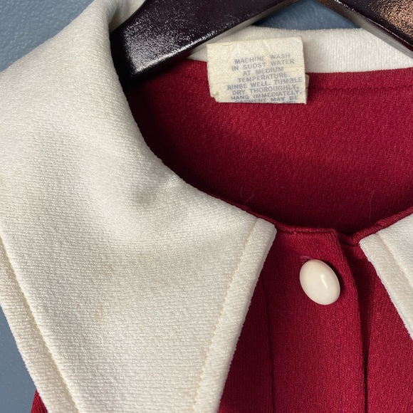 Vintage 1975 Button Up Maxi Collared Dress - Picture 4 of 8